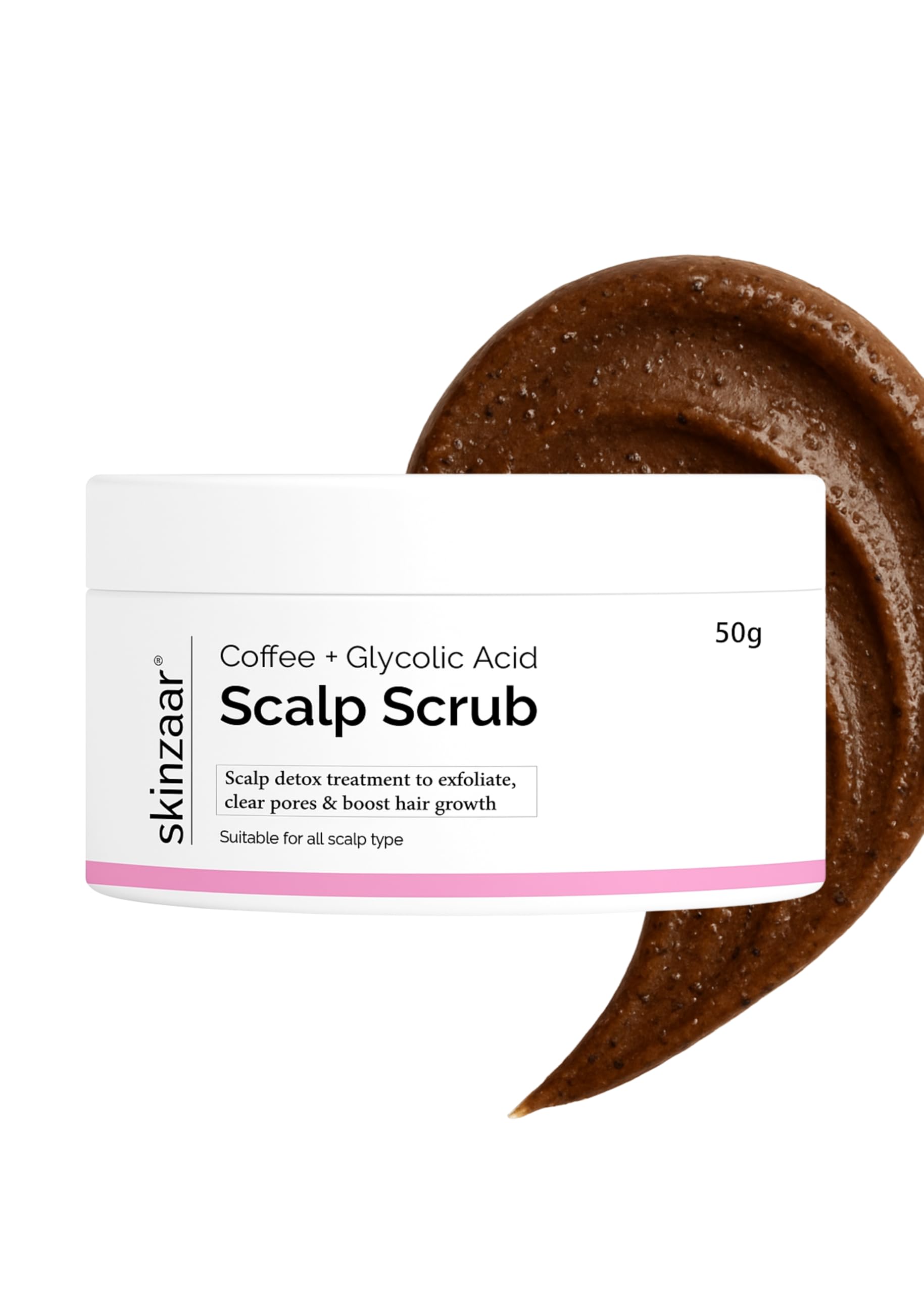 Skinzaar TricozenCoffee + Glycolic Acid Scalp Scrub – Anti-Dandruff, Detoxifying for All Scalp Types | Improves Blood Circulation | Removes Build-Up, Peppermint Oil Infused | Flakes, Powder Dandruff, Lice | Oily Greasy Scalp | 50g – No Harmful Chemicals-picture-40