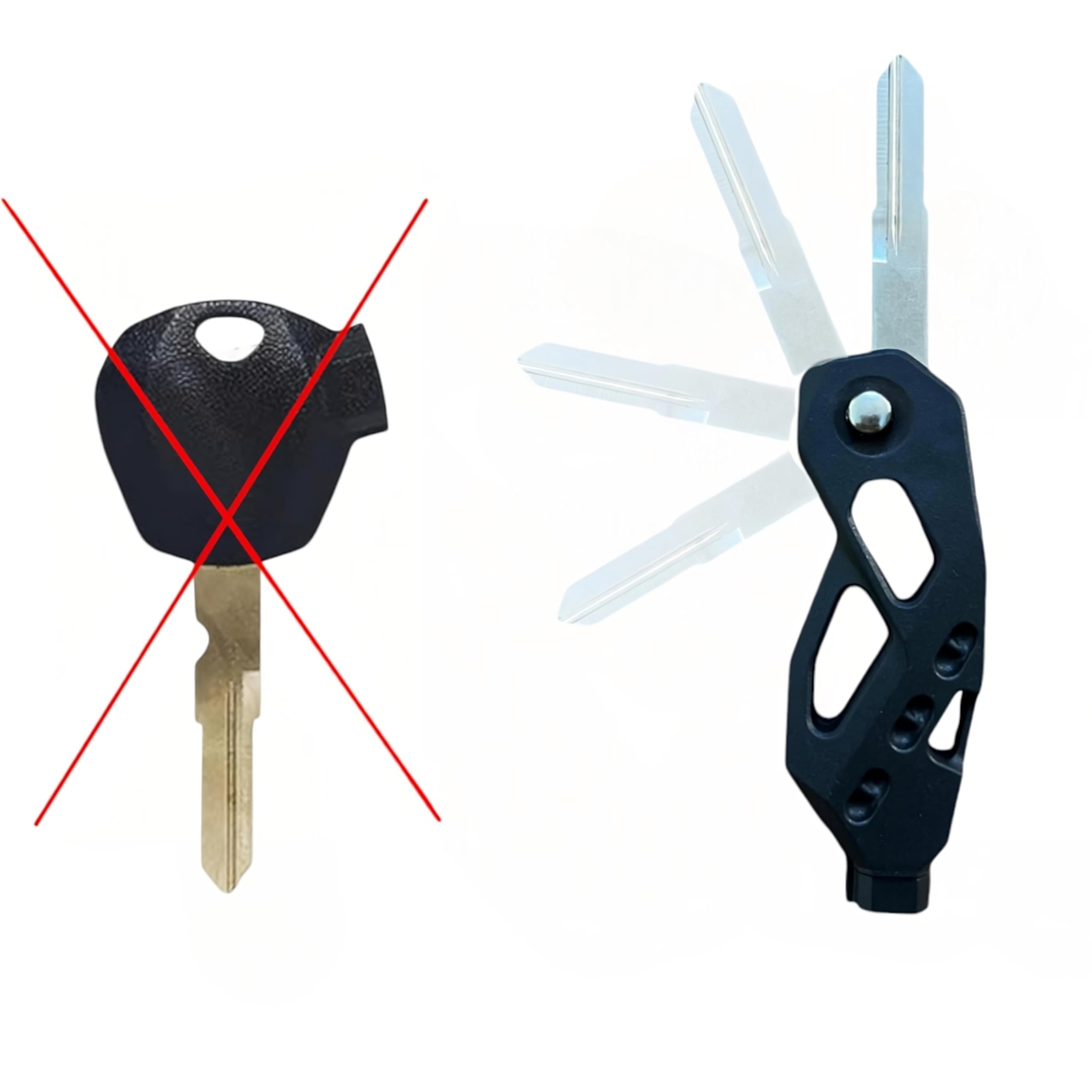 ABUNDANCE Premium Flip Key with Magnet Lock System Compatible for TVS Jupiter 2-Wheeler (Key Cutting Required)-picture-30