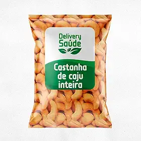 Castanha de Caju 1Kg W1 Torrada Inteira A Vácuo Sem Sal