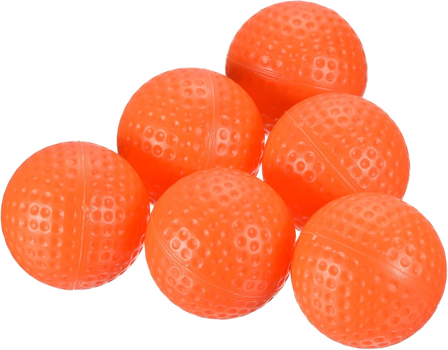 PATIKIL Golf Practice Ball, 16 Pack Plastic 41mm Hollow Flight Training for Indoor Swing Practice Orange