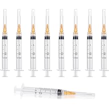 2.5ml Luer Lock Syringes, 2.5cc 25G 1inch, Pack of 100