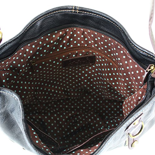 Bolso CHALA convertible negro grande estilo Tote miniatura 5