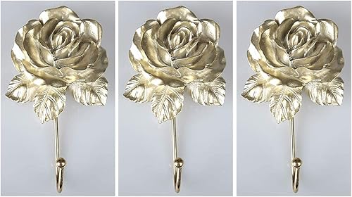 Miniatura 7 de OPENDGO Ganchos de pared dorados de resina rosa para colgar abrigos, sombreros, llaves, toallas, bolsos, perchas para decoración del hogar, paquete