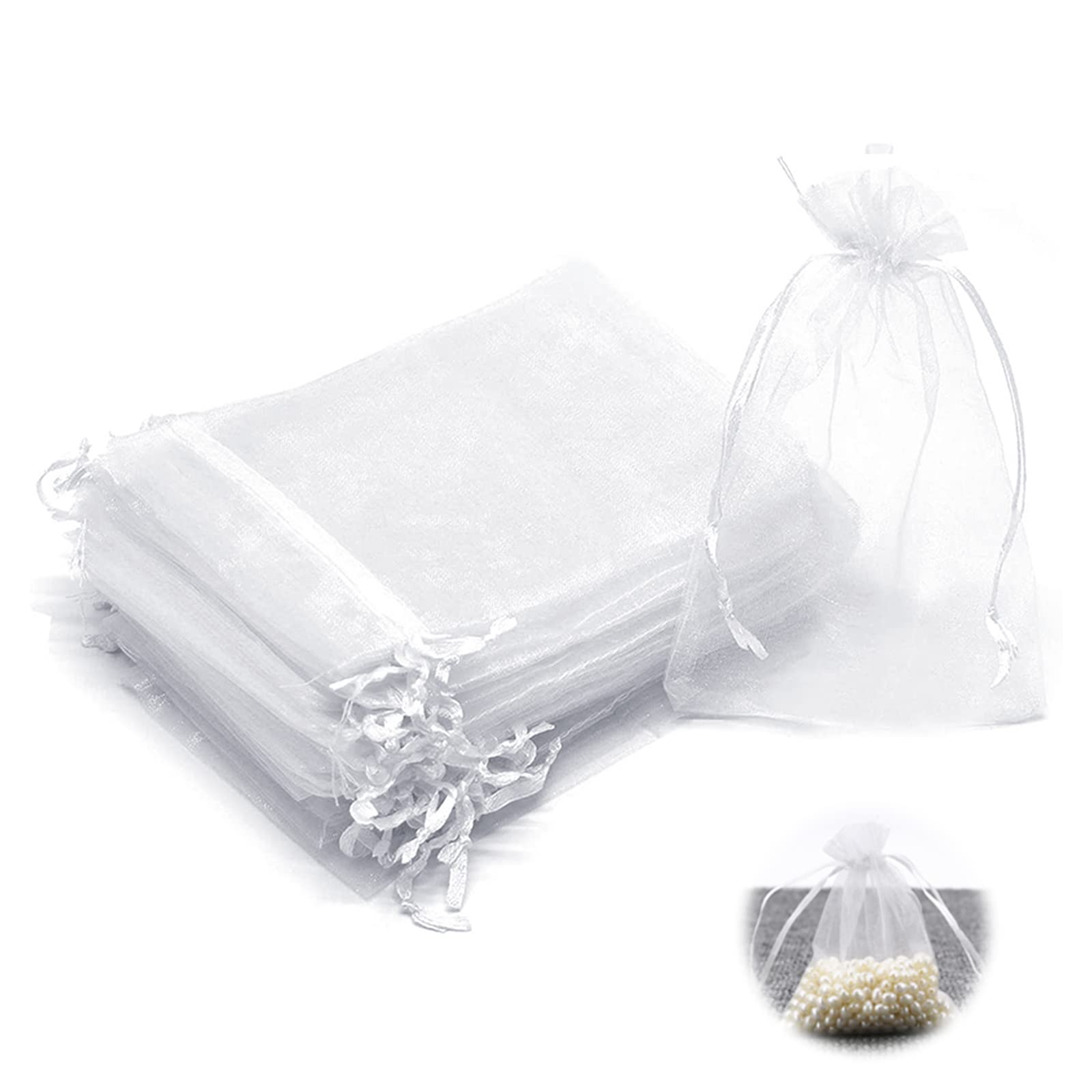 Amazon | nalaina オーガンジー巾着袋 ラッピング ギフト用 【20枚 17
