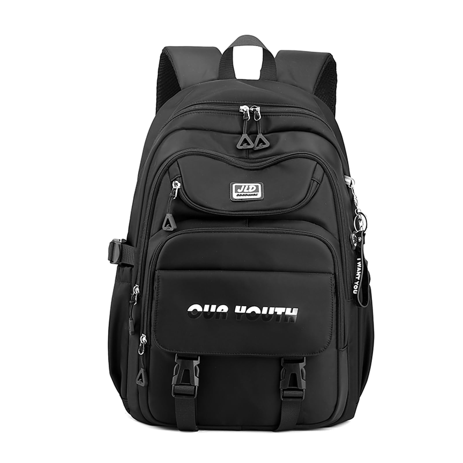 FANDARE Mochilas Infantiles Mochilas Escolares Juveniles Mochilas Escolares Mochilas Tipo Casual para Estudiantes Adultos Adolescentes Niños Niñas Universitarias Viaje Hiking Daypacks Negro