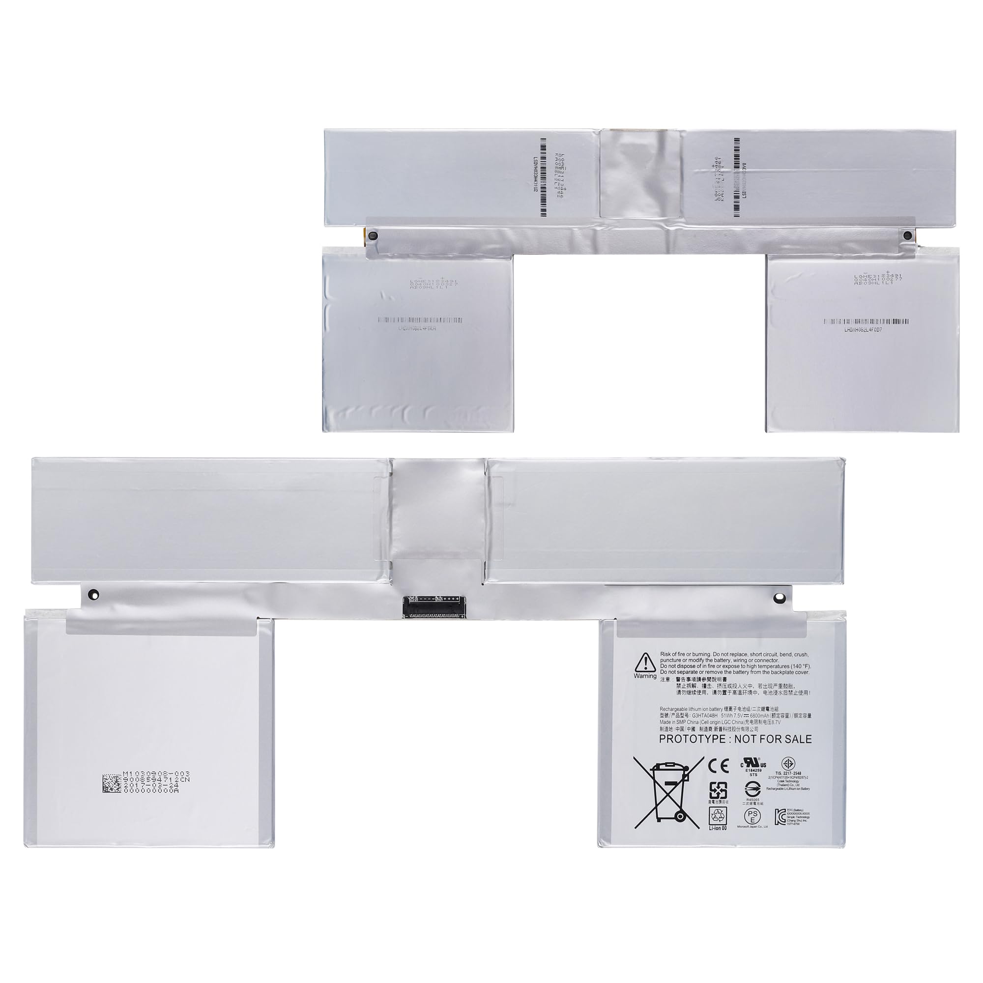 Replacement Battery G3HTA048H Compatible with Microsoft Surface Book 2nd Gen 13.5" 1834 Keyboard Battery