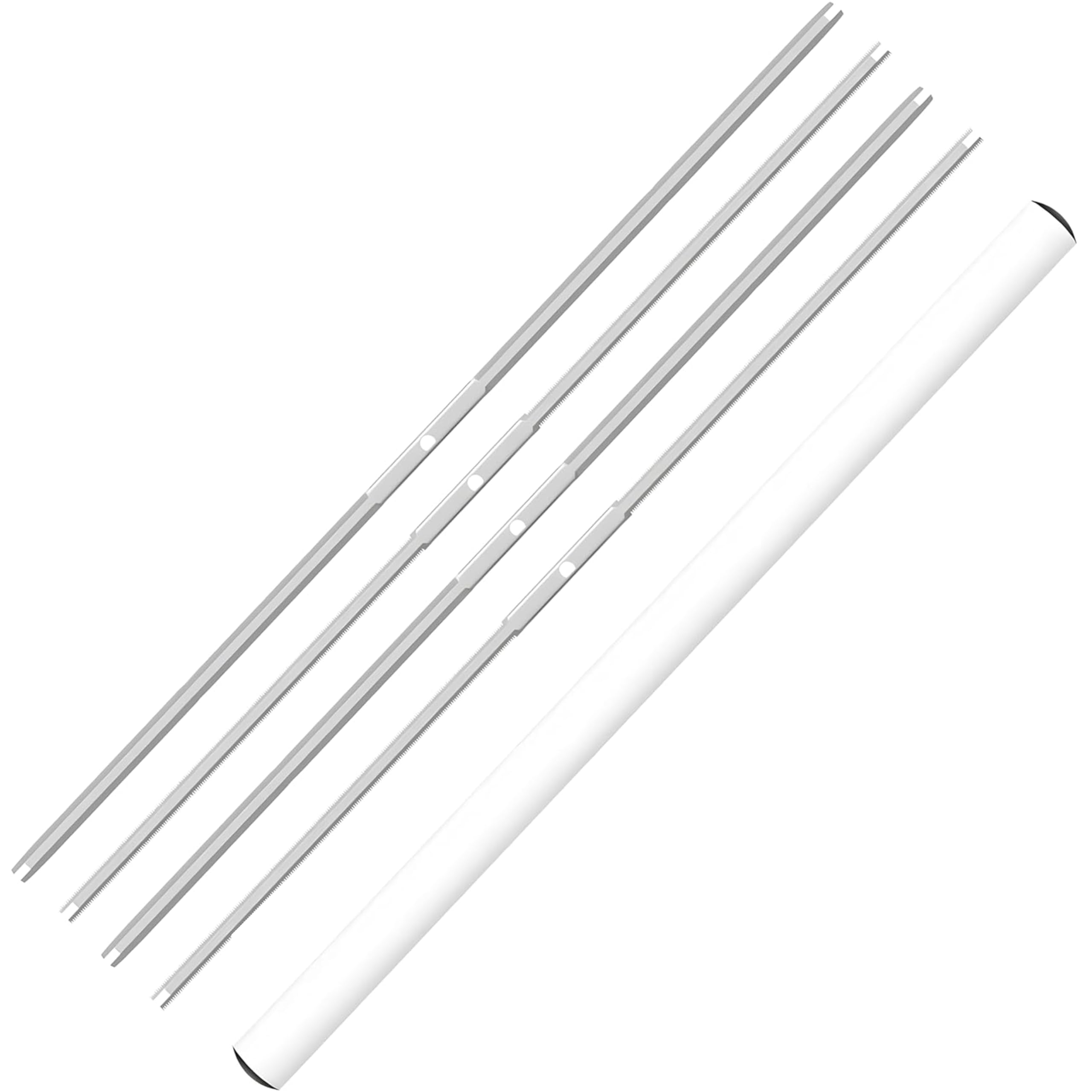 Lames pour coupe-feuilles 48,3 cm iPower en acier inoxydable avec lames droites et dentelées