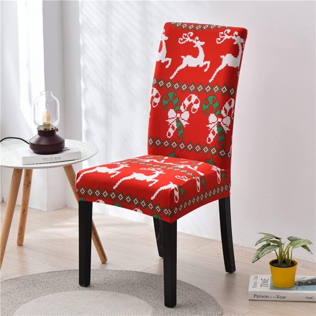 Stretch Chair Cover for Banquet Hotel Kitchen Elastic Fashion Printing Chair Slipcover Modern Removable Seat Cases