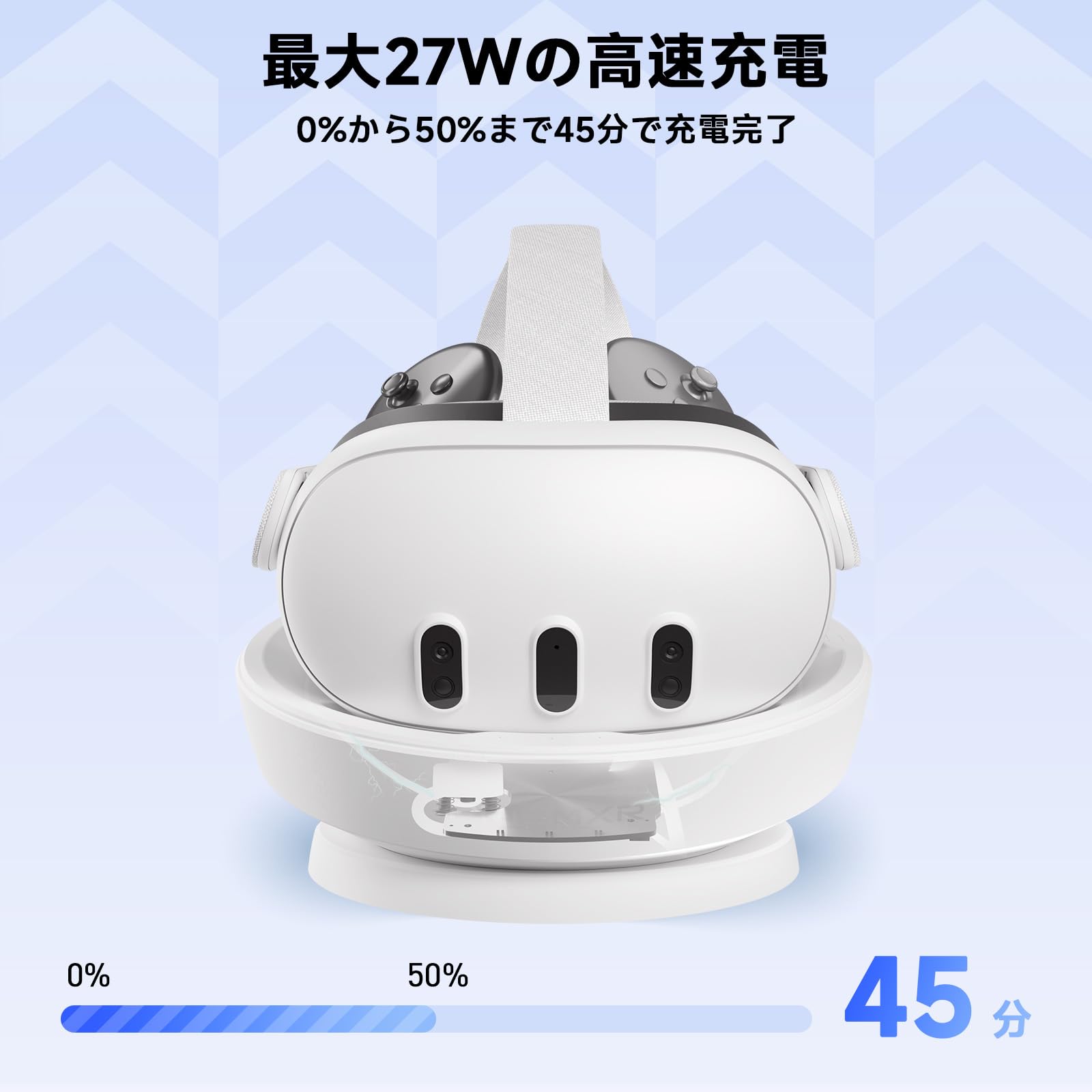 Amazon.co.jp: PRISMXR VR用充電ドック 磁気吸着式 Quest3と互換性あり
