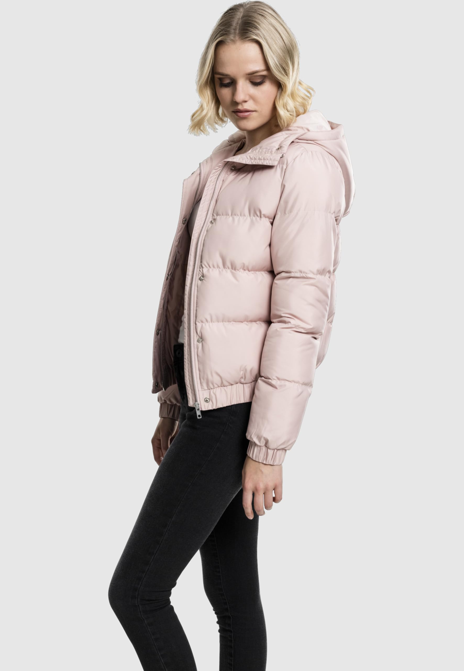 Urban Classics Damen Ladies Hooded Puffer Jacket