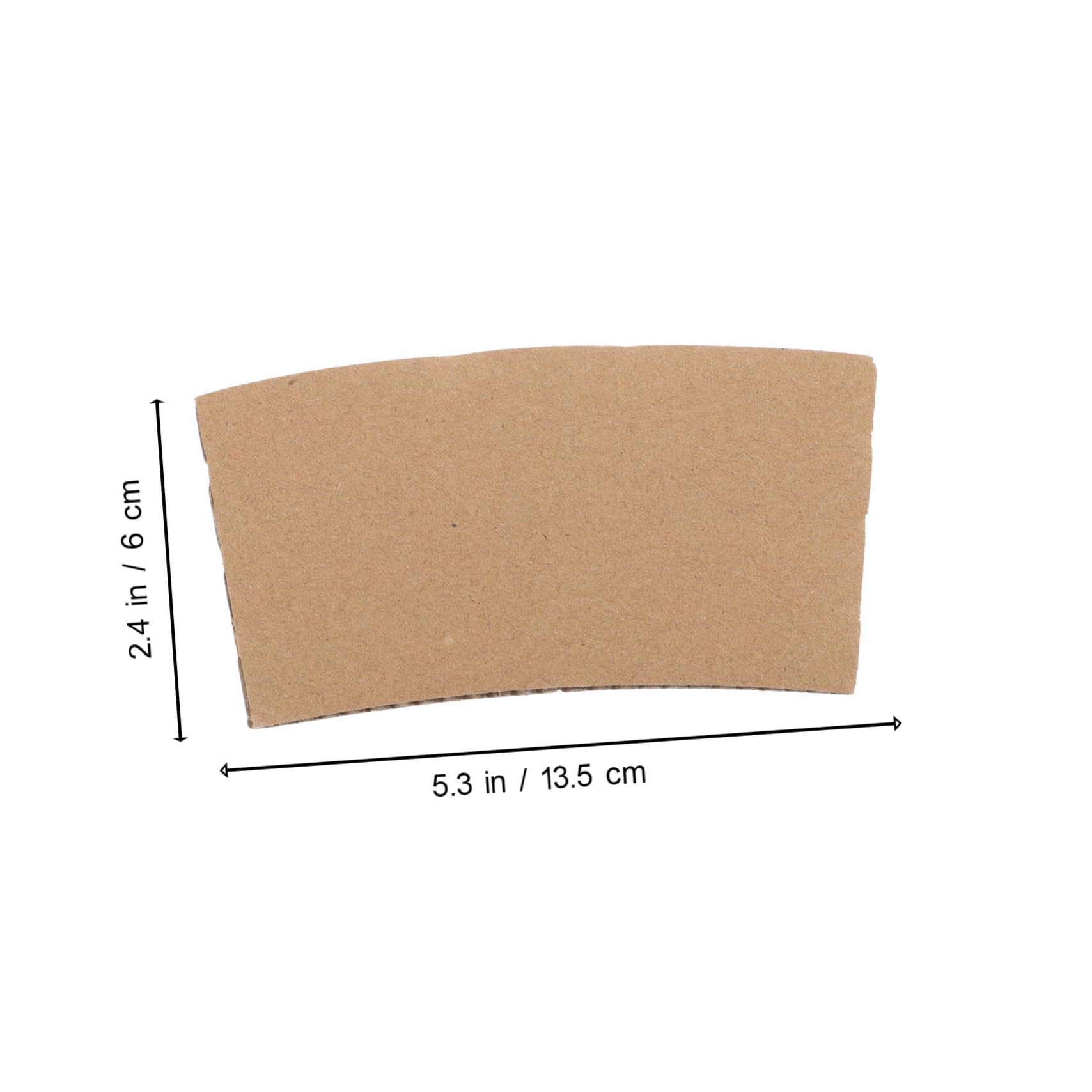 Manchons Léger et Isolant Thermique en Papier Kraft Lot de 100 Pièces pour Protection à Chaleur Résistants à Chaleur pour Tasse à Thé et Café