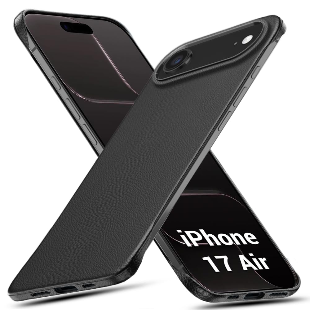 TheGiftKart Hybrid Ultimate Slim Back Case Cover for iPhone 17 Pro | Lightweight Profile | Hard Back Case Cover for iPhone 17 Pro (PC & TPU, Metal Camera Ring, Leather Texture Finish, Grey) — Amazon image 11