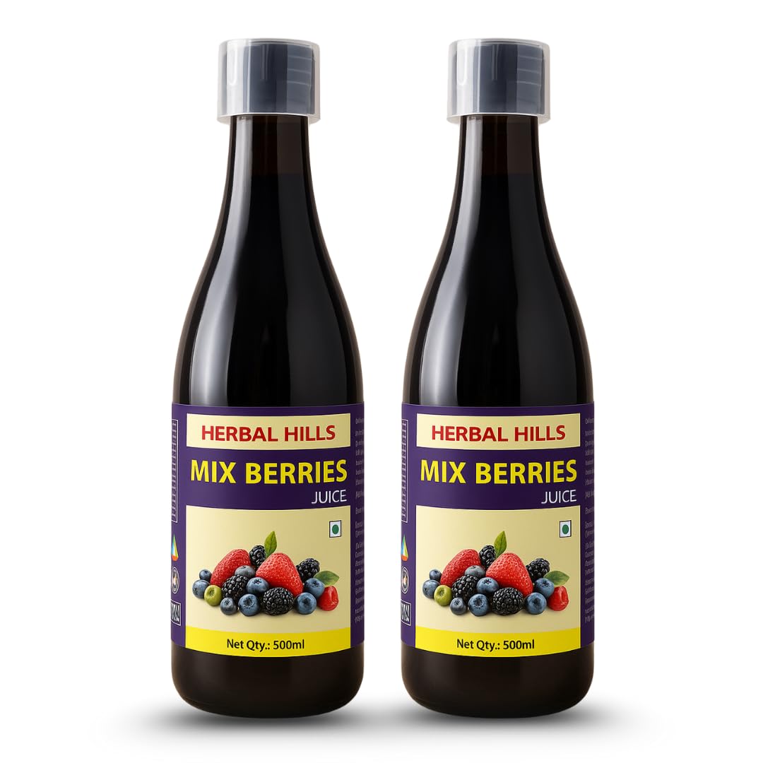 Herbal Hills Mix Berry Juice (500 Ml Pack of 2)-picture-10