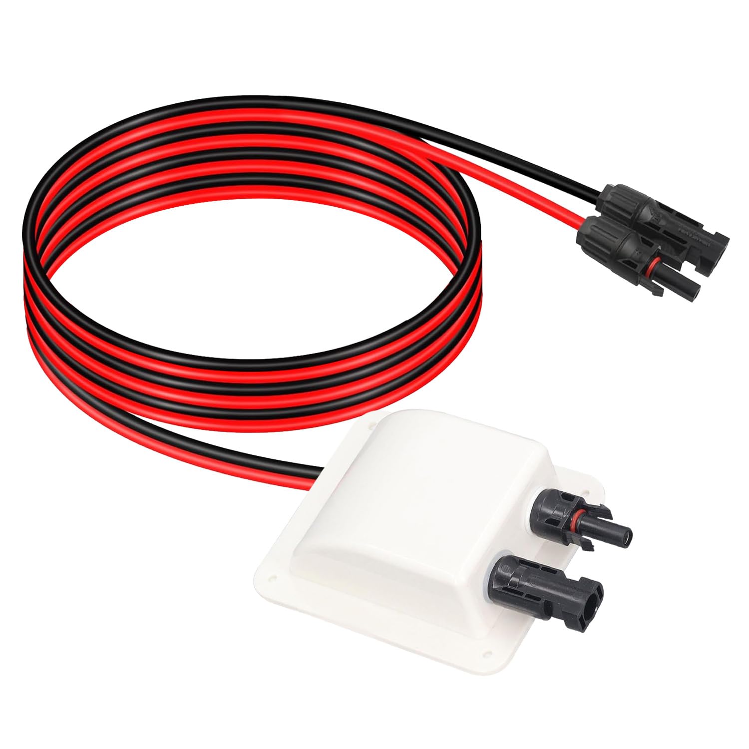 Solar Presse-Étoupe d'Entrée de Câbles, Solaire Passe-Toit, Solaires Boîte de Câble, 2 M 10 AWG avec Connecteur, pour Caravane Bateau Camping Car