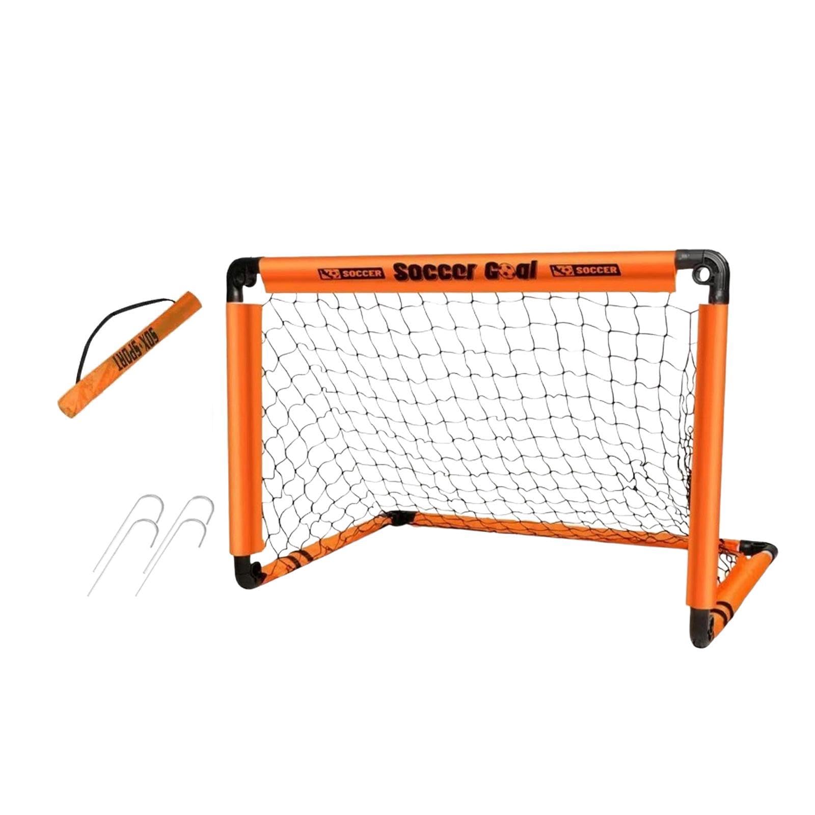 Fußballtor Kinderfußballtor Faltbares Trainingsziel Tragbares Fußballnetz mit Tragetasche Schneller auf- Und Abbau für Familienspiele Outdoor Indoor