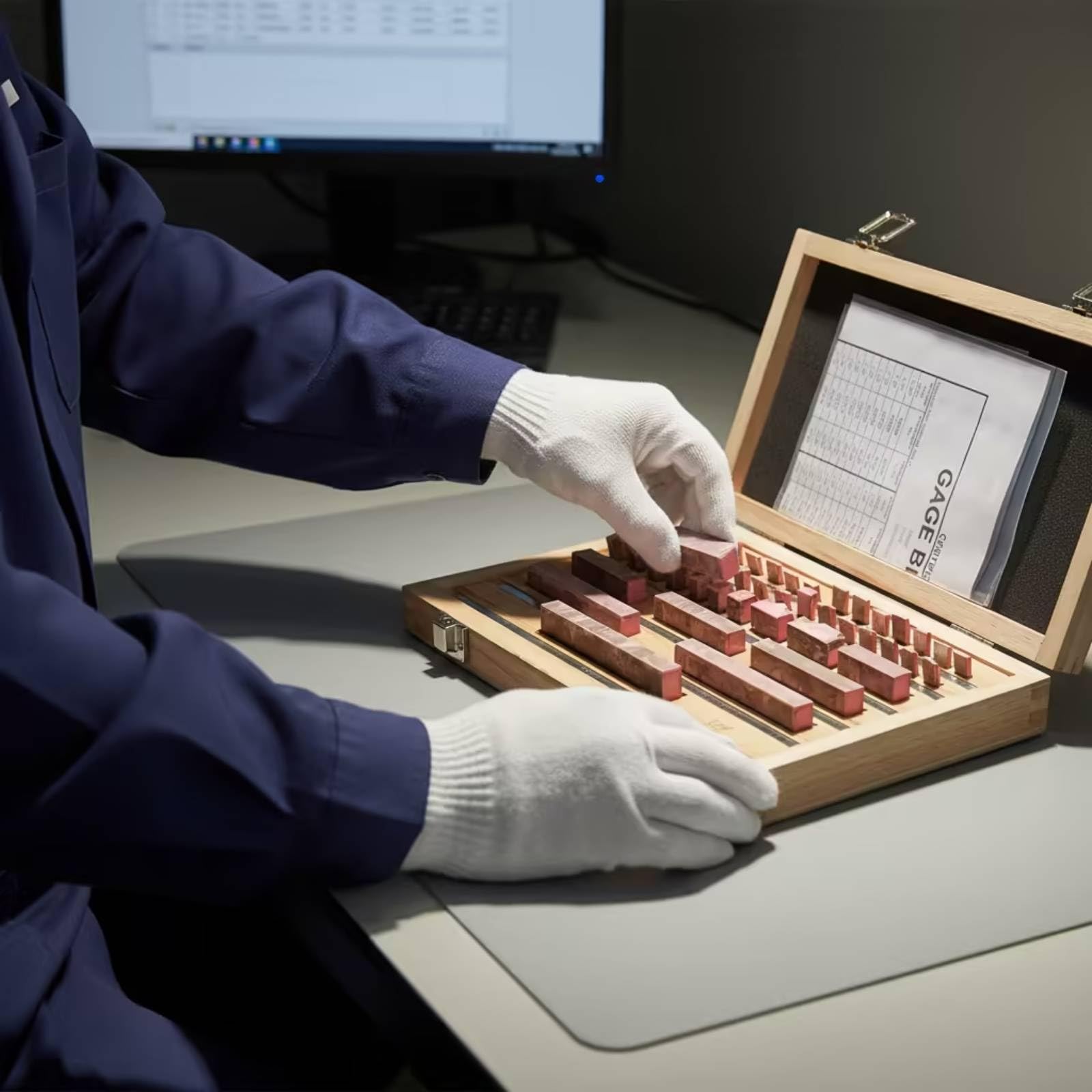 Qianly 47 Piezas Calibrador de Precisión Bloques Patrón Juego de Calas Herramientas de Medición Acero Templado Acabado Pulido Resistente al Desgaste con Caja, 47 Piezas - Grado 0