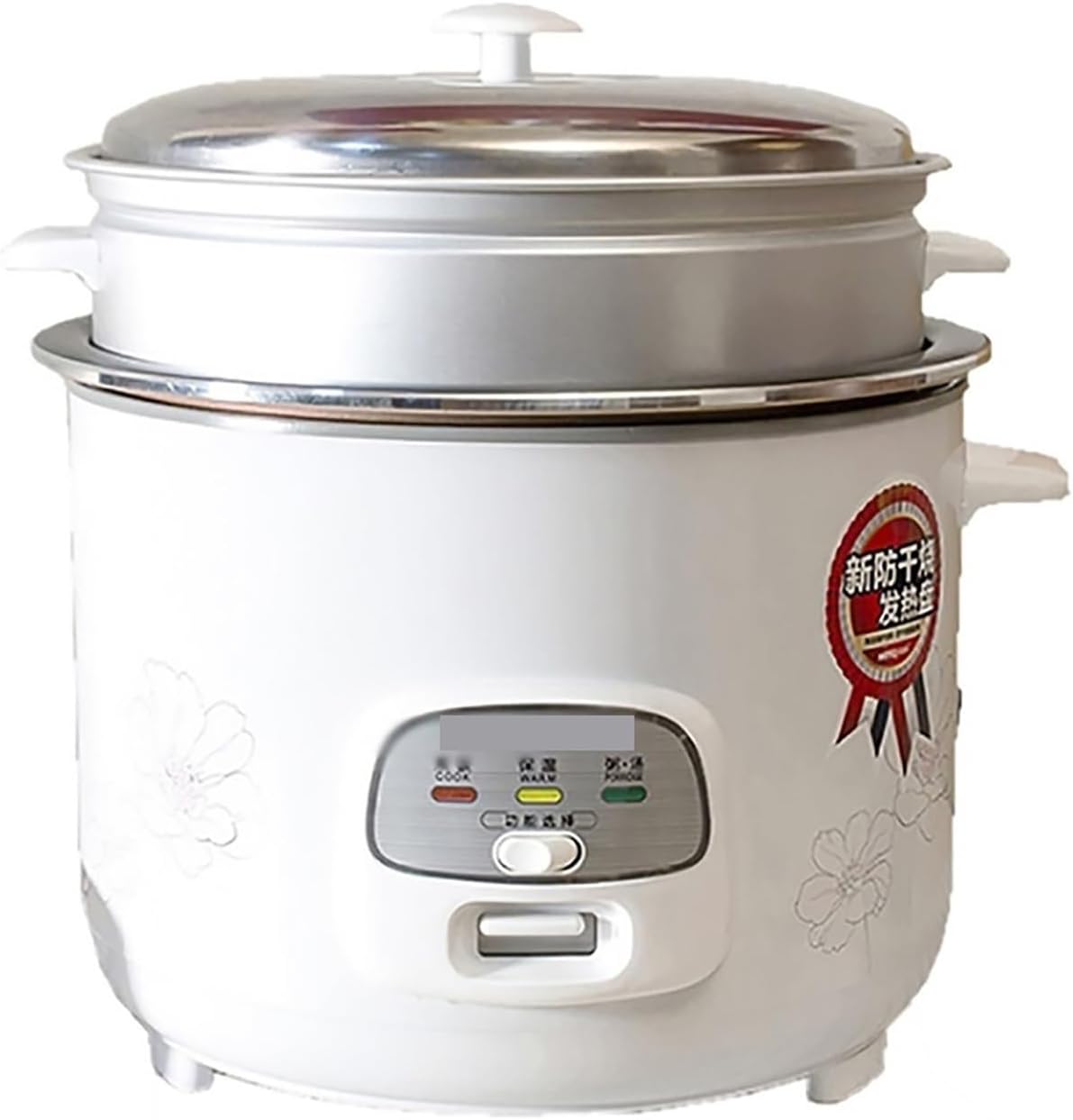Rice Cooker with Steamer (4/5/6L) Non-Stick Inner Pot, Automatic Cooking, Keep Warm Function - Make Rice & Steam Healthy Food & Vegetables 220-240V US/EU(6L)