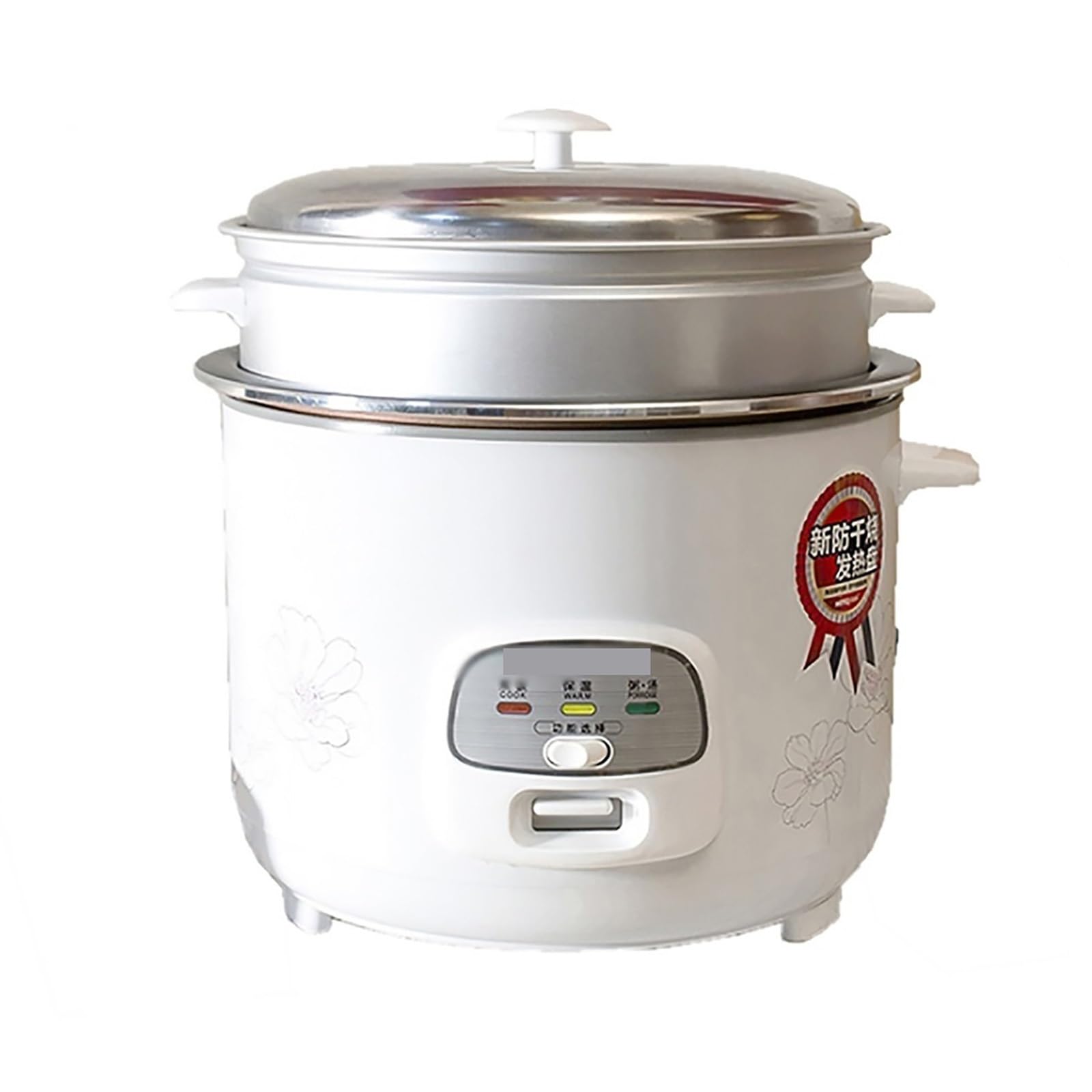 Cuociriso con vaporiera (4/5/6L) Pentola Interna Antiaderente Cottura Automatica Funzione di Mantenimento in Caldo - Prepara Riso e Verdure al Vapore, cibi sani e Verdure 220-240V