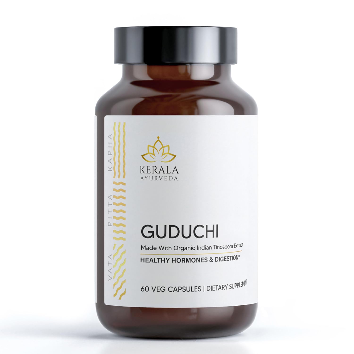 Kerala Ayurveda Guduchi Herbal Capsules | Herbal Supplement for Immune System Function and Health | Supports Cellular Defence | Natural suppport for Overall Health and Well Being - 60 Count