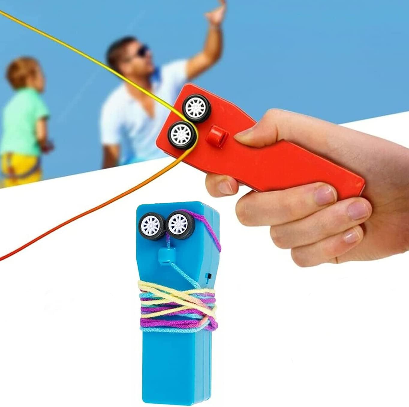 Loop Lasso Rope Zip String Launcher Shooter Toy Handheld Propeller Thruster for Cat Kids Adults Fidget Toy