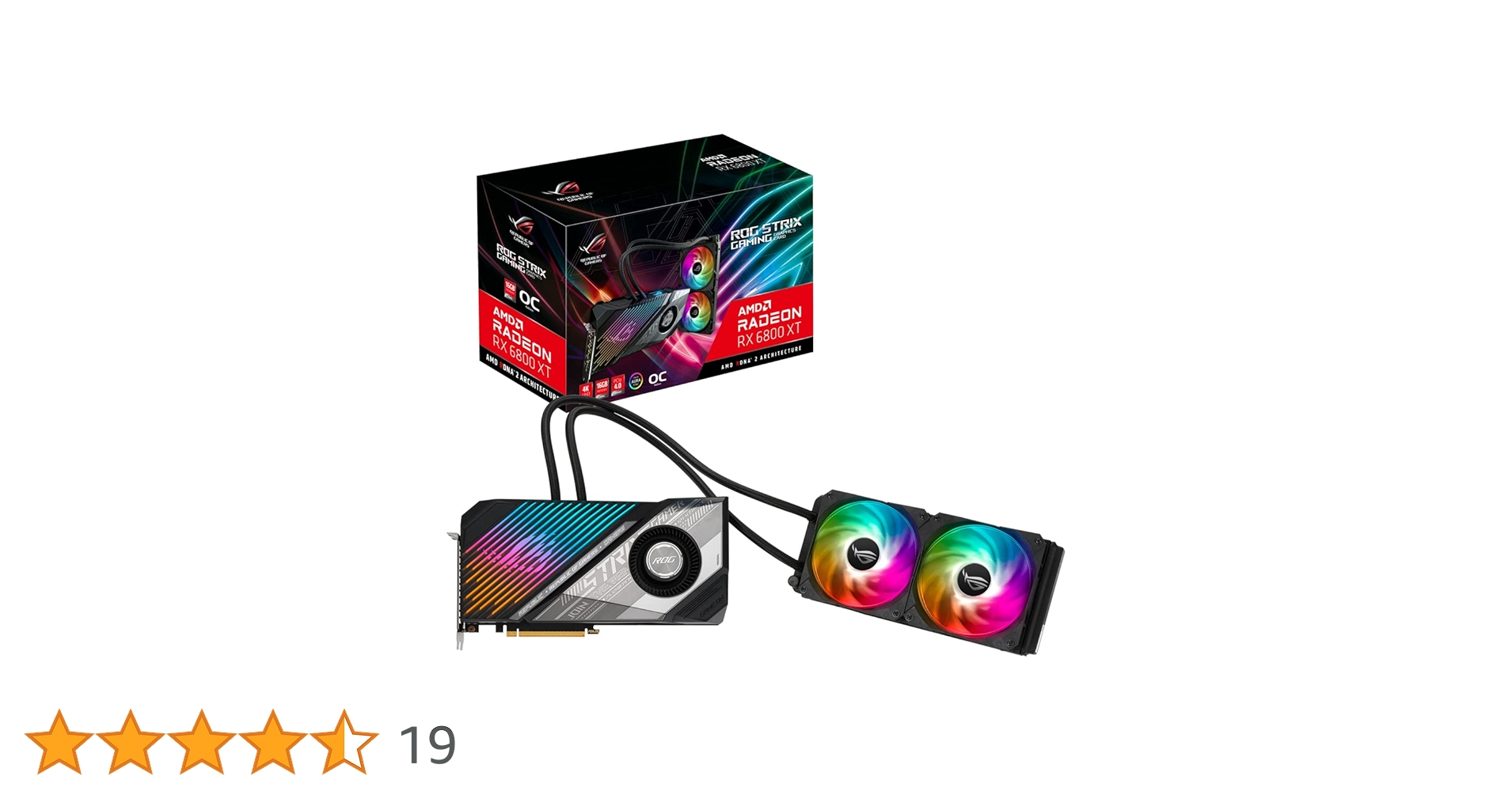 ASUS ROG-STRIX-LC-RX6800XT-O16G-GAM, Karta Graficzna, 16 GB