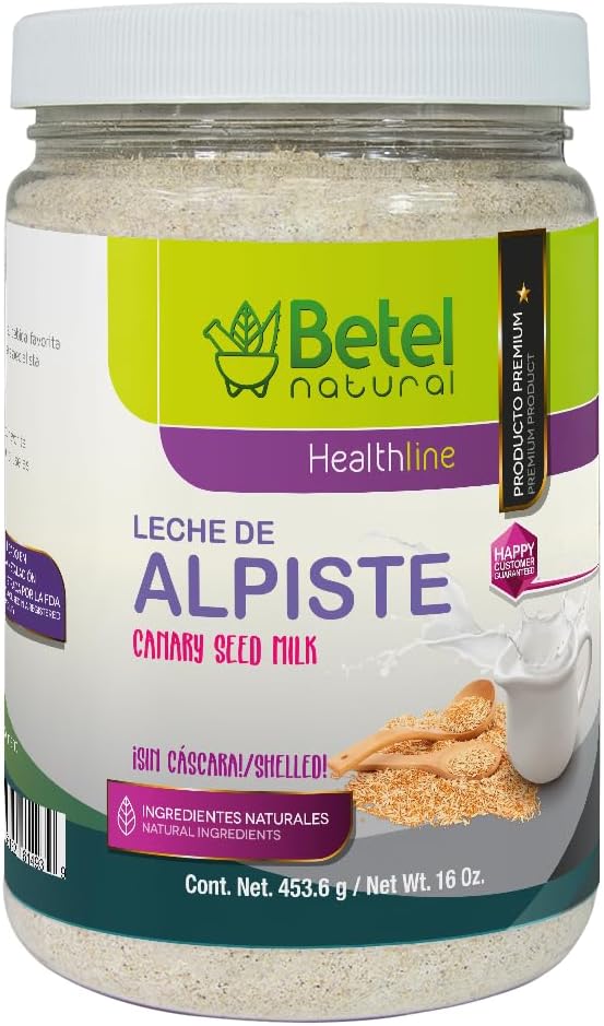Leche de Alpiste by Betel Natural - 100% Canary Seed Milk & No Silica - 16 Oz