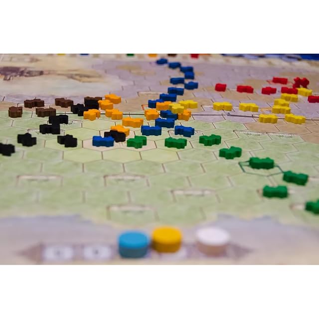 Foto 5 de 5 de Rio Grande Games Prussian Rails: Juego de mesa de estrategia de tren económico, oferta de inversión