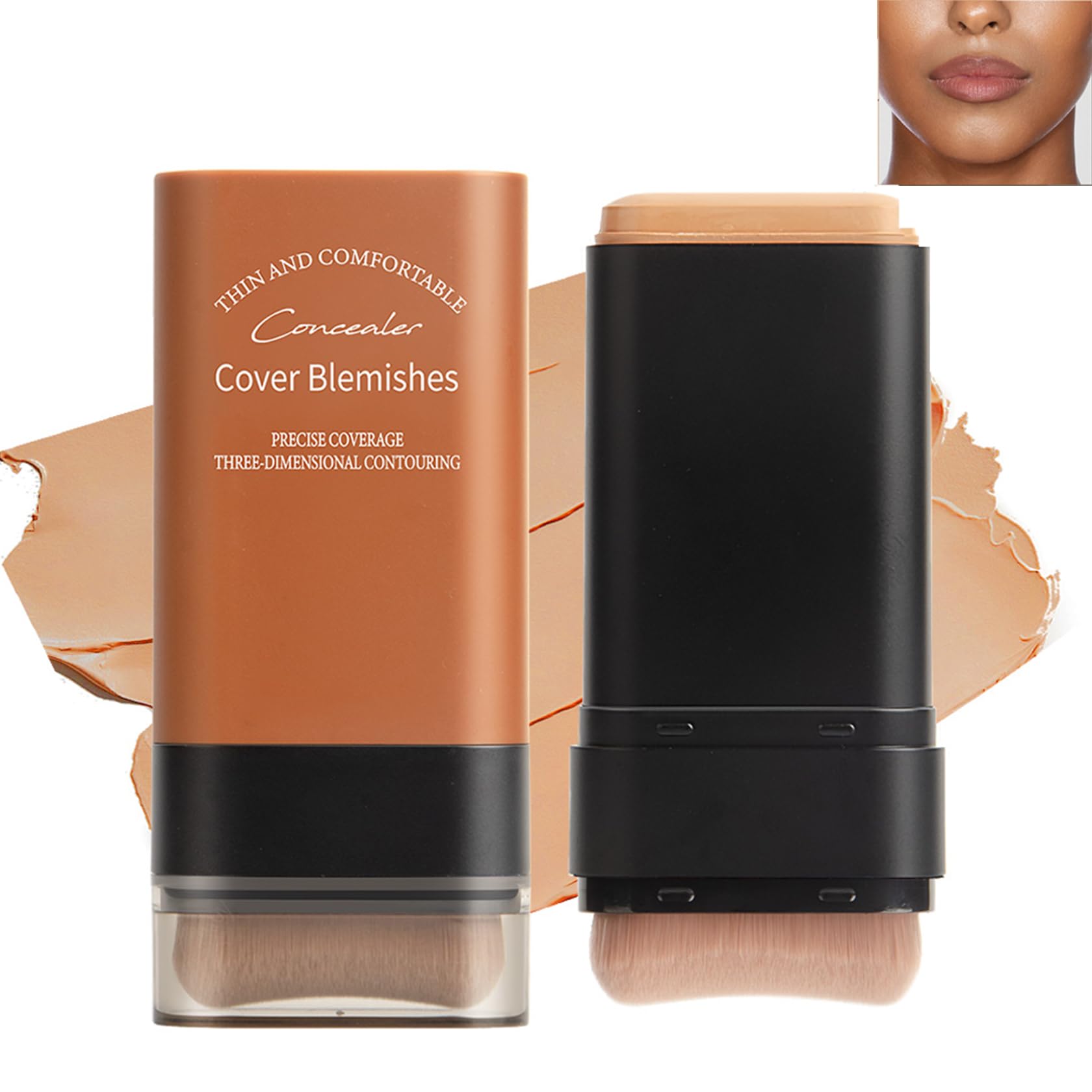 Foundation Stick with Built-in Brush