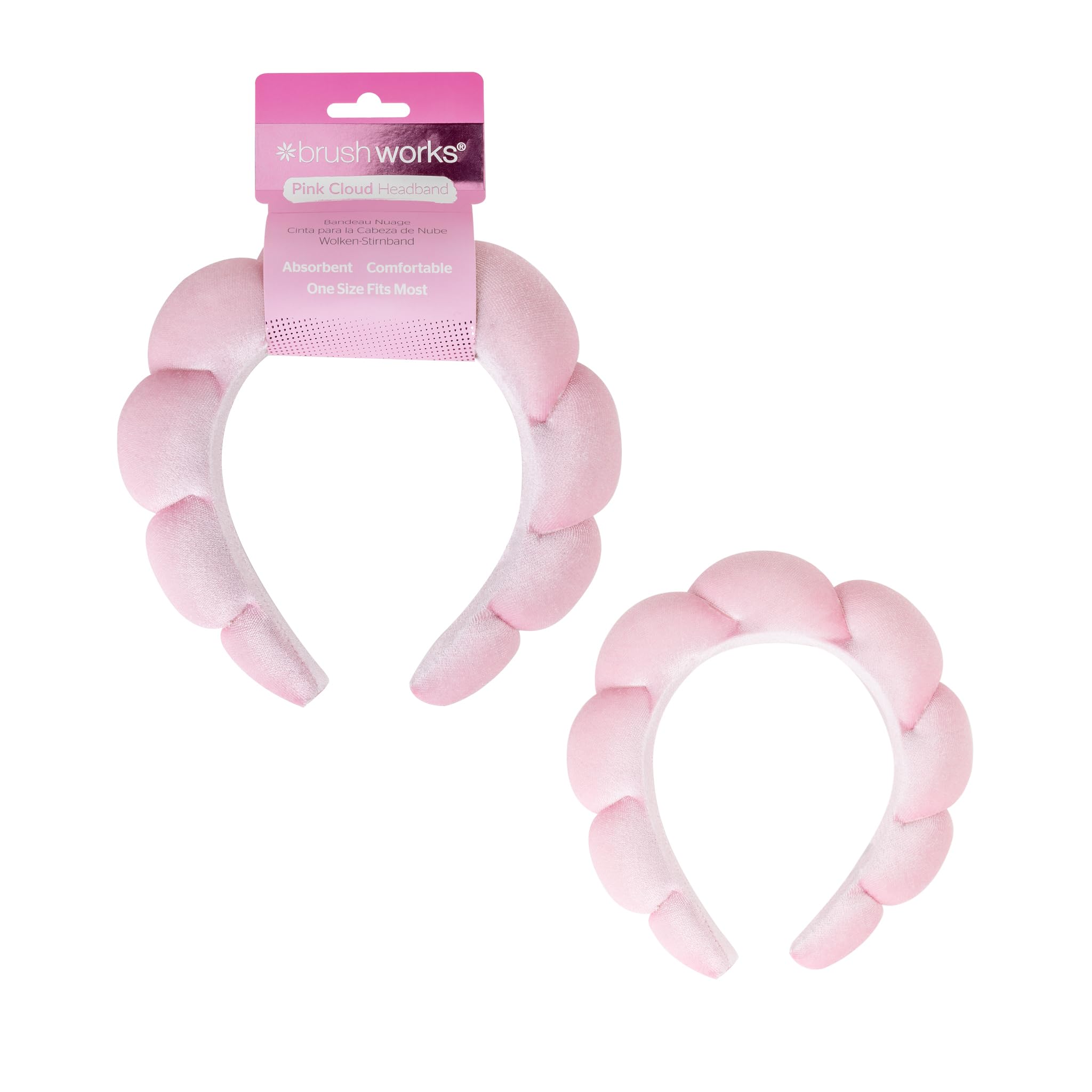 brushworks Pink Cloud Headband