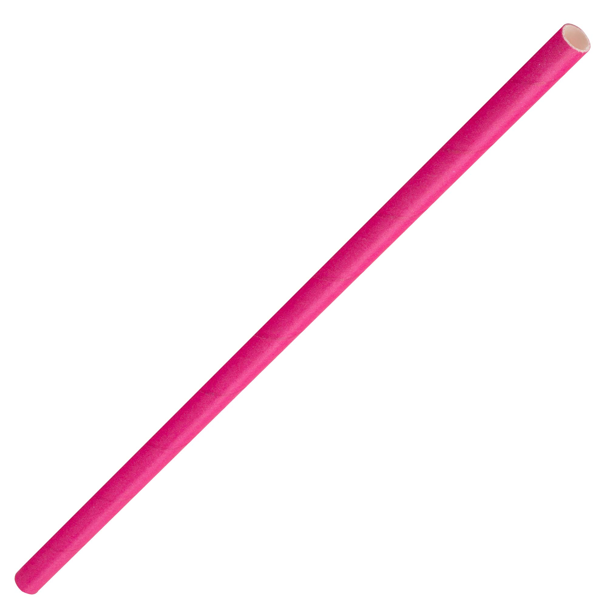 Utopia Solid Paper Straws Pink 8inch, F90159, Pack of 250