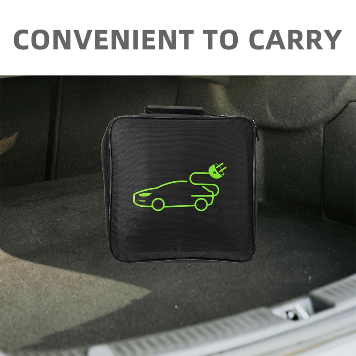 iplusmile Bolsa Organizadora de Cables para Coche, 2 Piezas, Gran Capacidad, de Tela Oxford y Algodón, Adecuado para Mantener Ordenado el Maletero