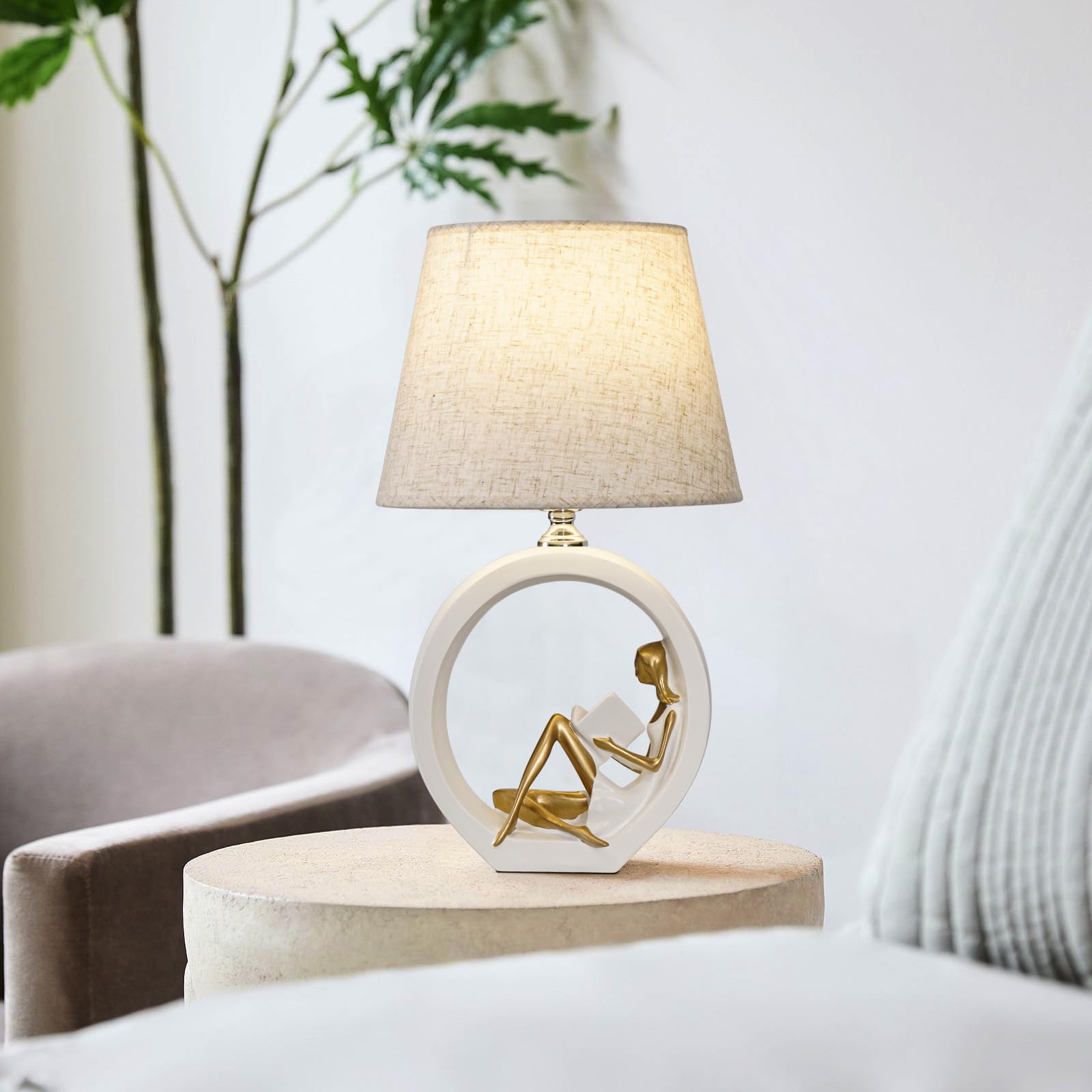 Leselampe für Mädchen, kreative und romantische Schlafzimmer, Nachttischlampe, schlicht, modern, LED-Tischlampe mit Dimmschalter, Dekoration für Zuhause, Wohnzimmer