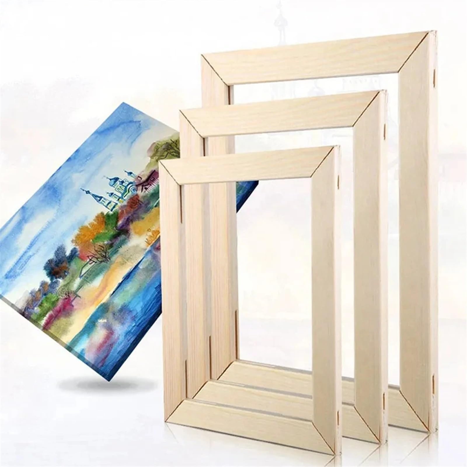 photo frame kits Digital oil painting diamond Canvas Frame, Wooden, wall art for crafts party school projects(40x50cm)