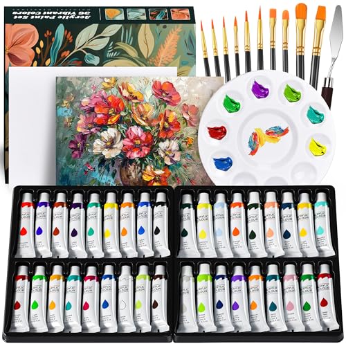 Le coffret de peinture acrylique pour débutant