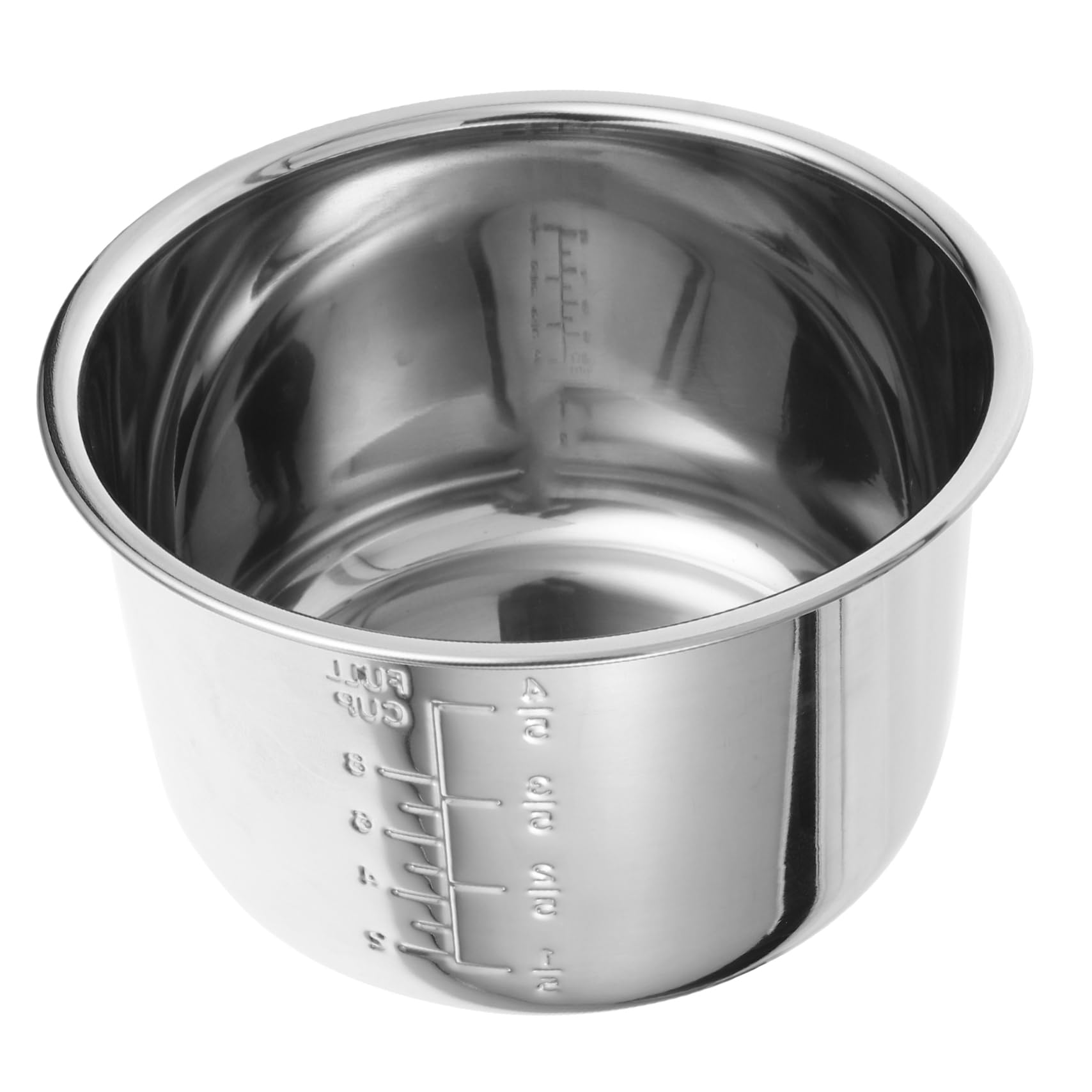 Olla Interior de Acero Inoxidable de 4l para Cocina Eléctrica Buena Transferencia de Calor y Diseño Práctico Adecuado para Uso Diario Cocina
