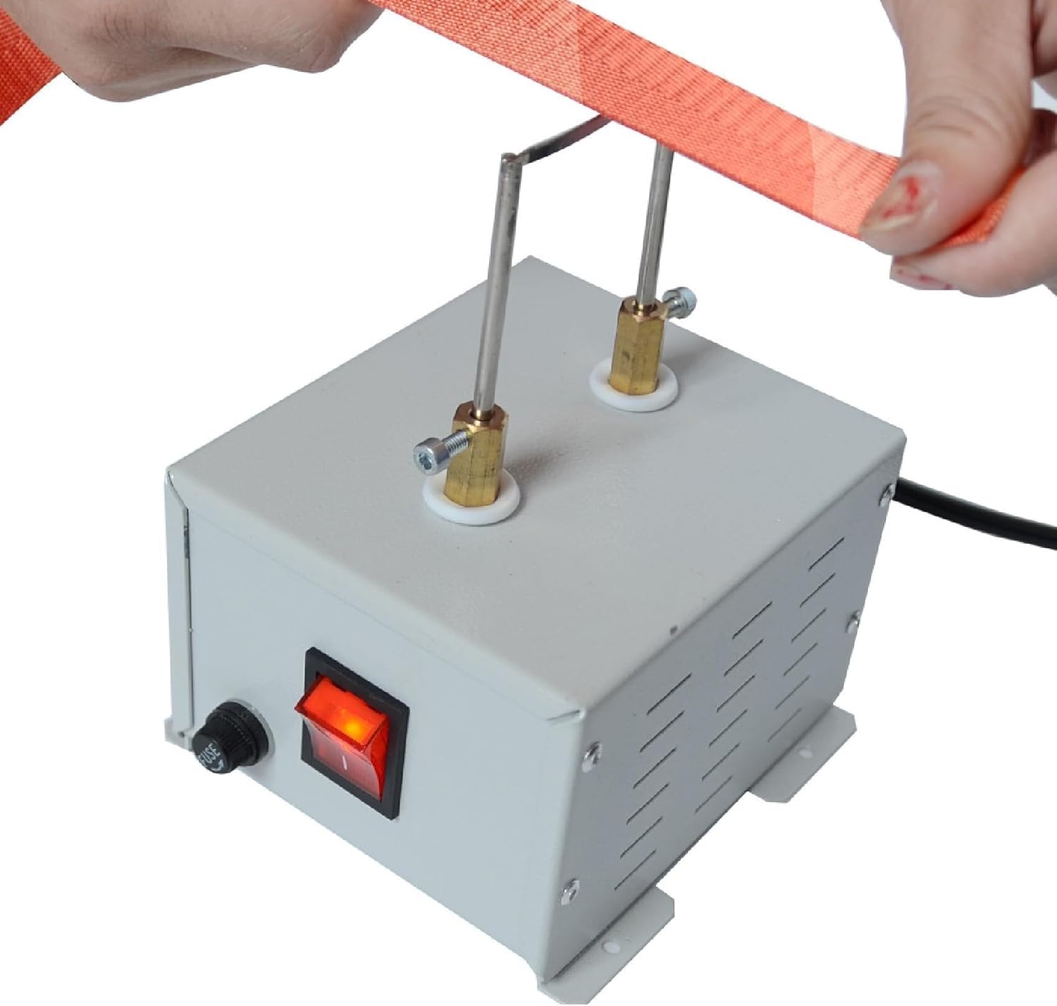 Electric Rope Cutter with Stepless Temperature Control, 45W Hot Knife for Precise Cutting of Ribbon, Foam, Webbing, Belting