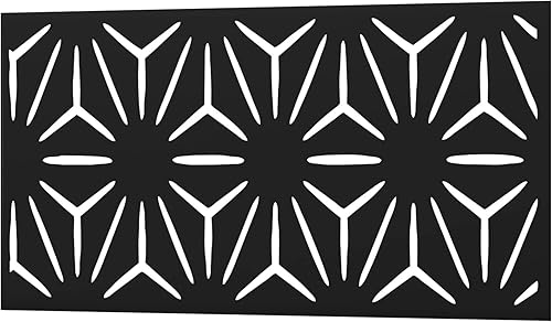 Elevens Pantalla de privacidad para exteriores, pantalla de privacidad mental y paneles de privacidad al aire libre, material de acero galvanizado