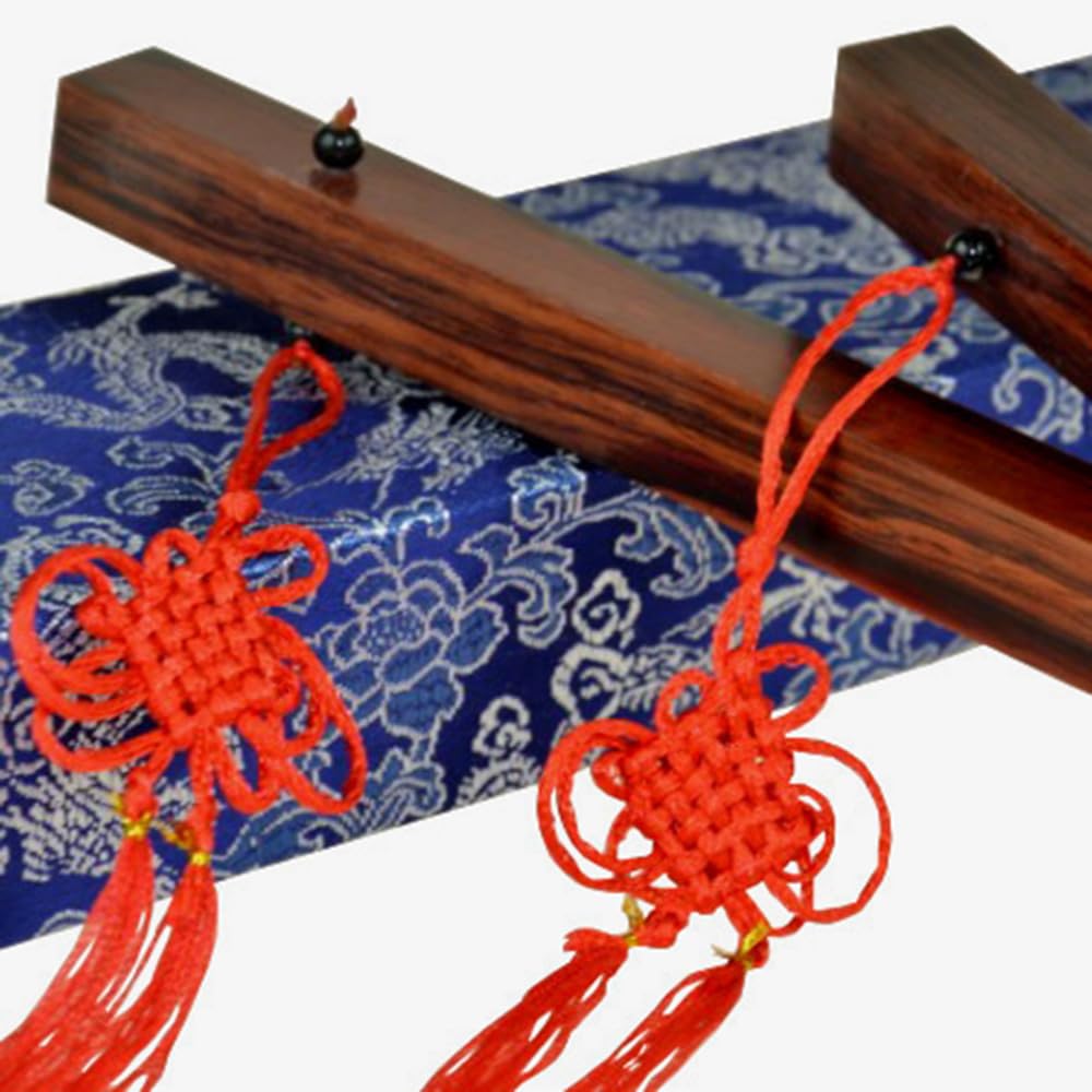 Bâtons chinois ultimes (bois de rose rouge) - Tours de magie classiques chinois - Illusions de scène - Gimmicks - Accessoires de mentalisme (un lot de deux bâtons)
