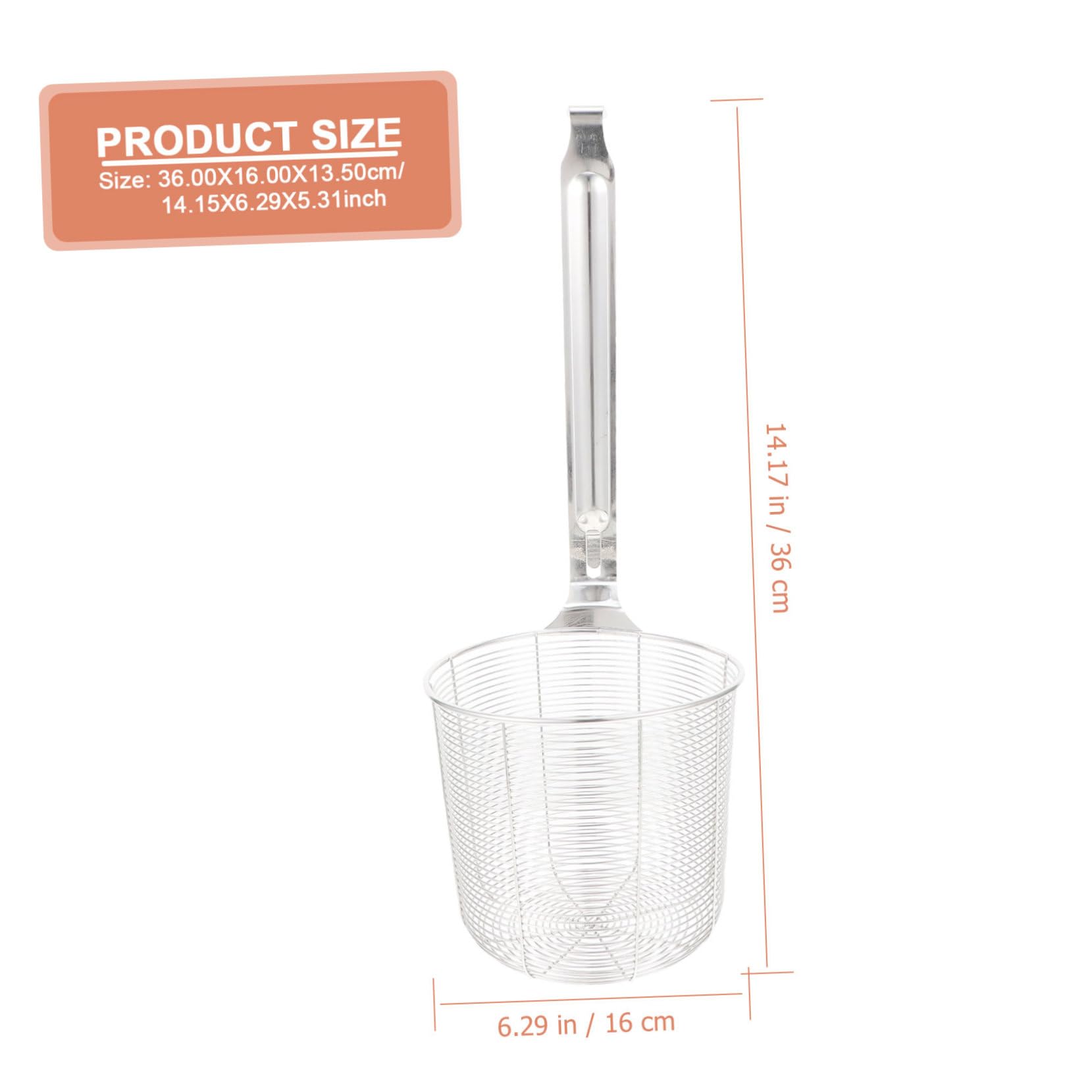 ULTECHNOVO Eggs Separator Flour Filter Spoon Noodle Mesh Strainer for Spider Colander