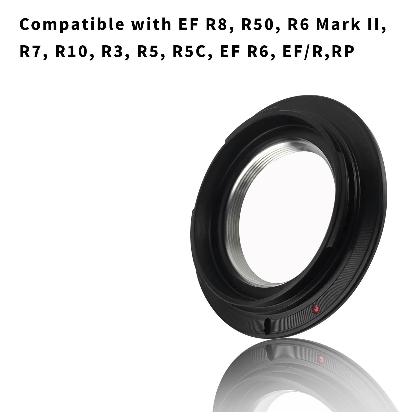 Adaptateur d'objectif M39 vers EOS R, compatible avec objectif M39 L39 LTM 39 mm, compatible avec EF R8, R50, R6 Mark II, R7, R10, R3, R5, R5C, EF R6, EF/R, RP+ chiffon de nettoyage pour objectif