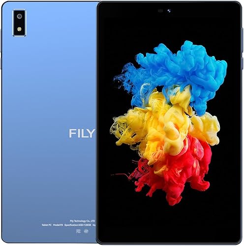 FILY Tableta F8 Android12, tableta de 8 pulgadas, 4 GB+128 GB de almacenamiento, procesador de cuatro núcleos, 2.0 Ghz, cubierta de metal completa,