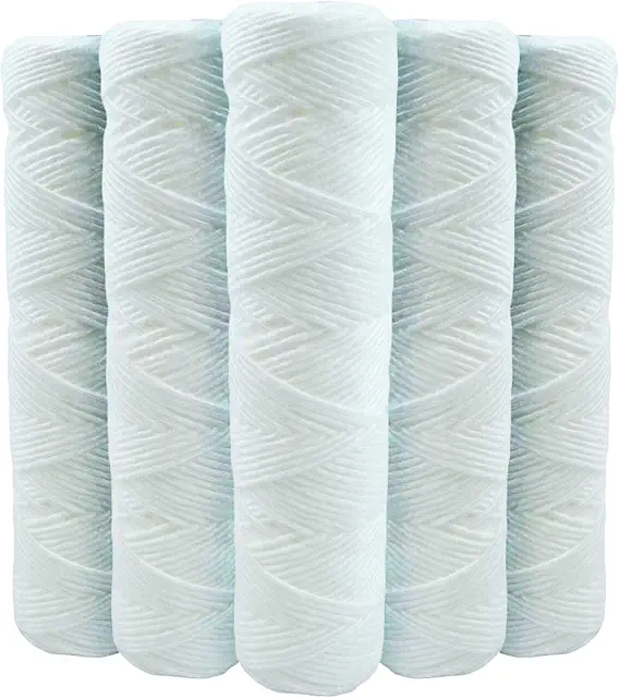 Lot de 5 Cartouches Filtrantes Anti-Sédiments 20µm - Filtre à Eau