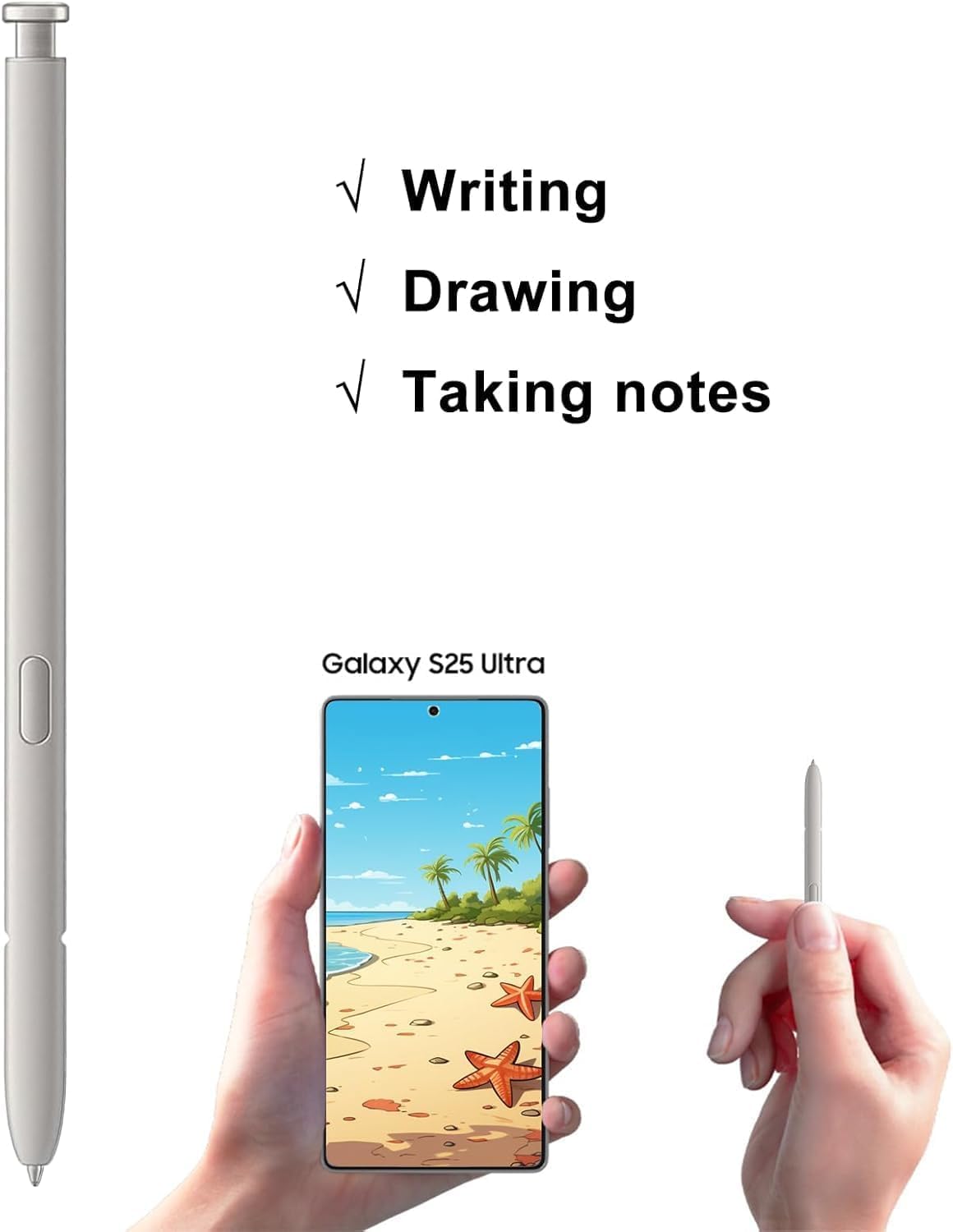 Samsung Galaxy S25 Ultra S Pen di Ricambio, Stilo Digitale Grigio