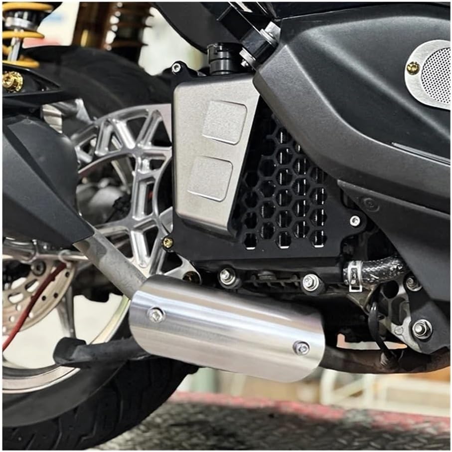 Universal Protector Exhaust Heat Shield Replacement Stainless Steel Carbon Fiber Style Look Guard Middle Pipe Motorcycle Parts Heat Shield Wraps