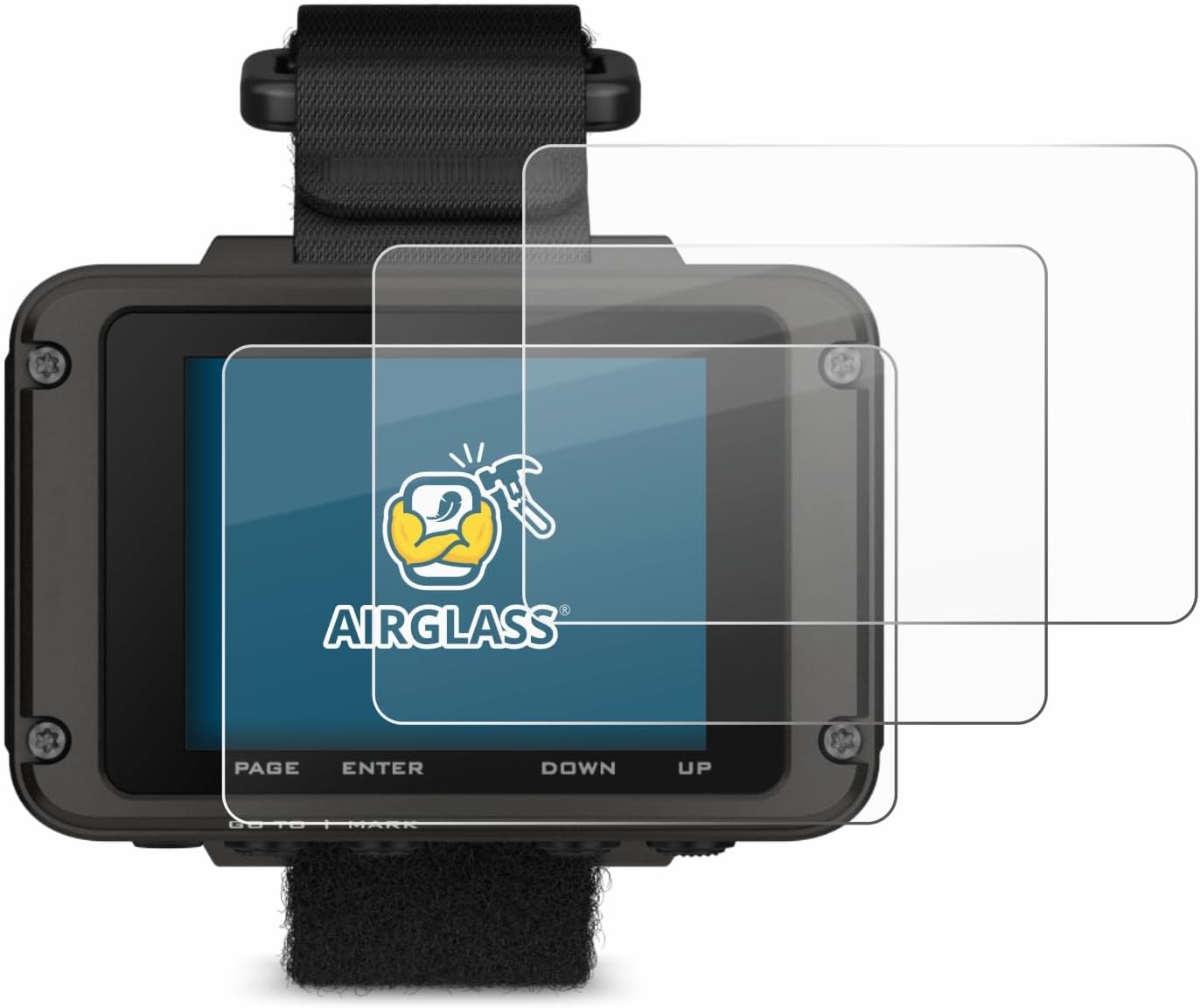 brotect Glass Screen Protector Film compatible with Garmin Foretrex 801 (6 Pack) - Glass-Foil 9H Protection [Scratch Resistant, High Clarity]