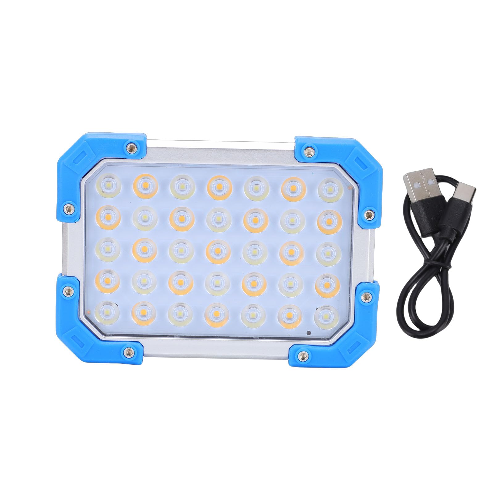 Luz de trabajo LED recargable de 3600mAh y reflector magnético Akozon con ganchos IPX4