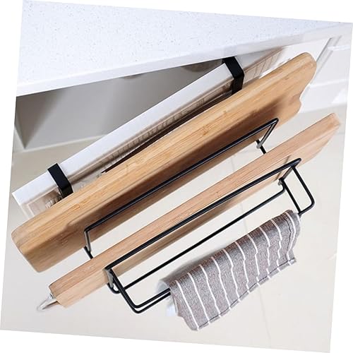 Miniatura 2 de BESTonZON Estante organizador de metal para colocar sobre la puerta, toallero, gabinetes de metal, cesta debajo del gabinete, tabla de cortar,