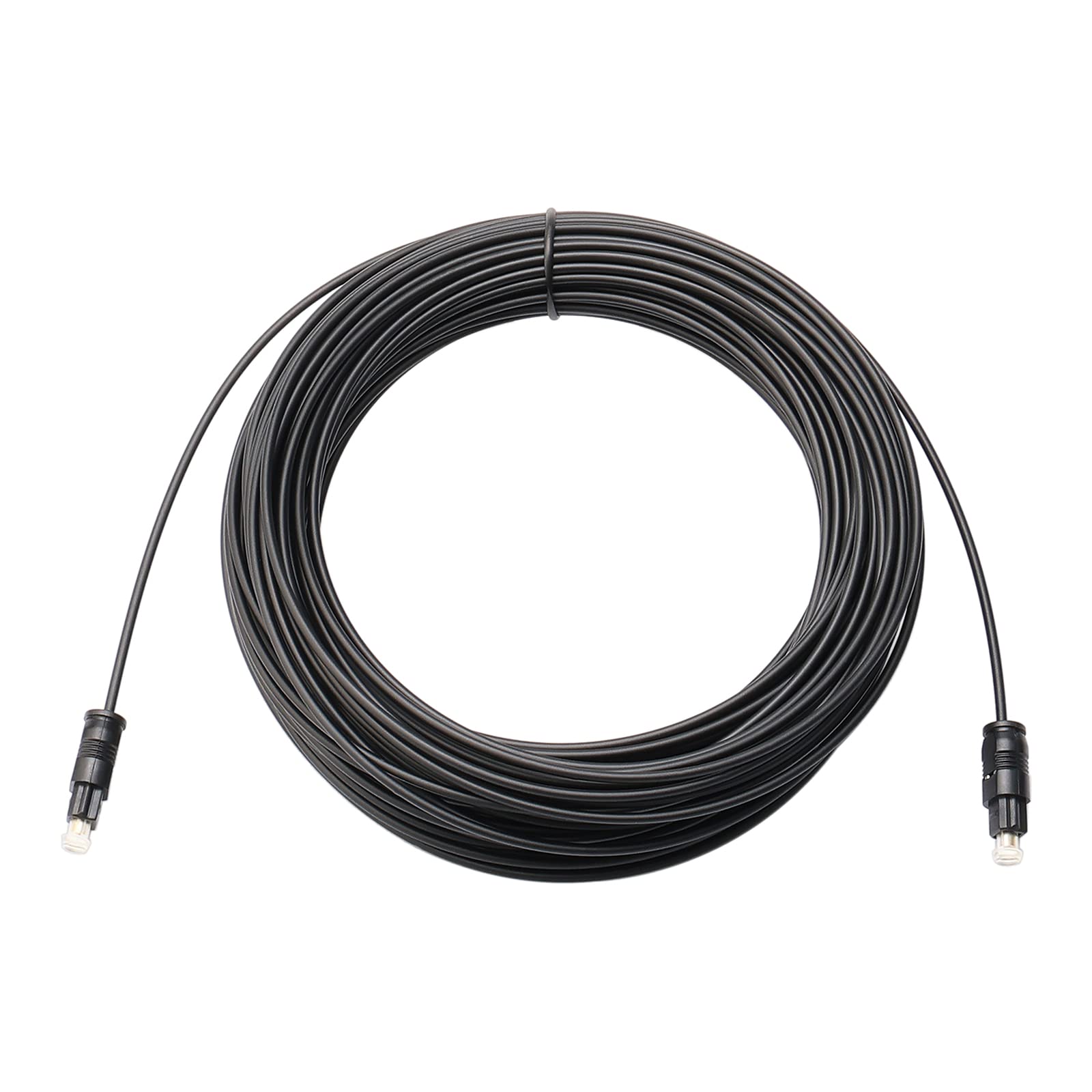 JIUWU 25M Black Digital Fiber Optical Audio SPDIF TosLink Cable
