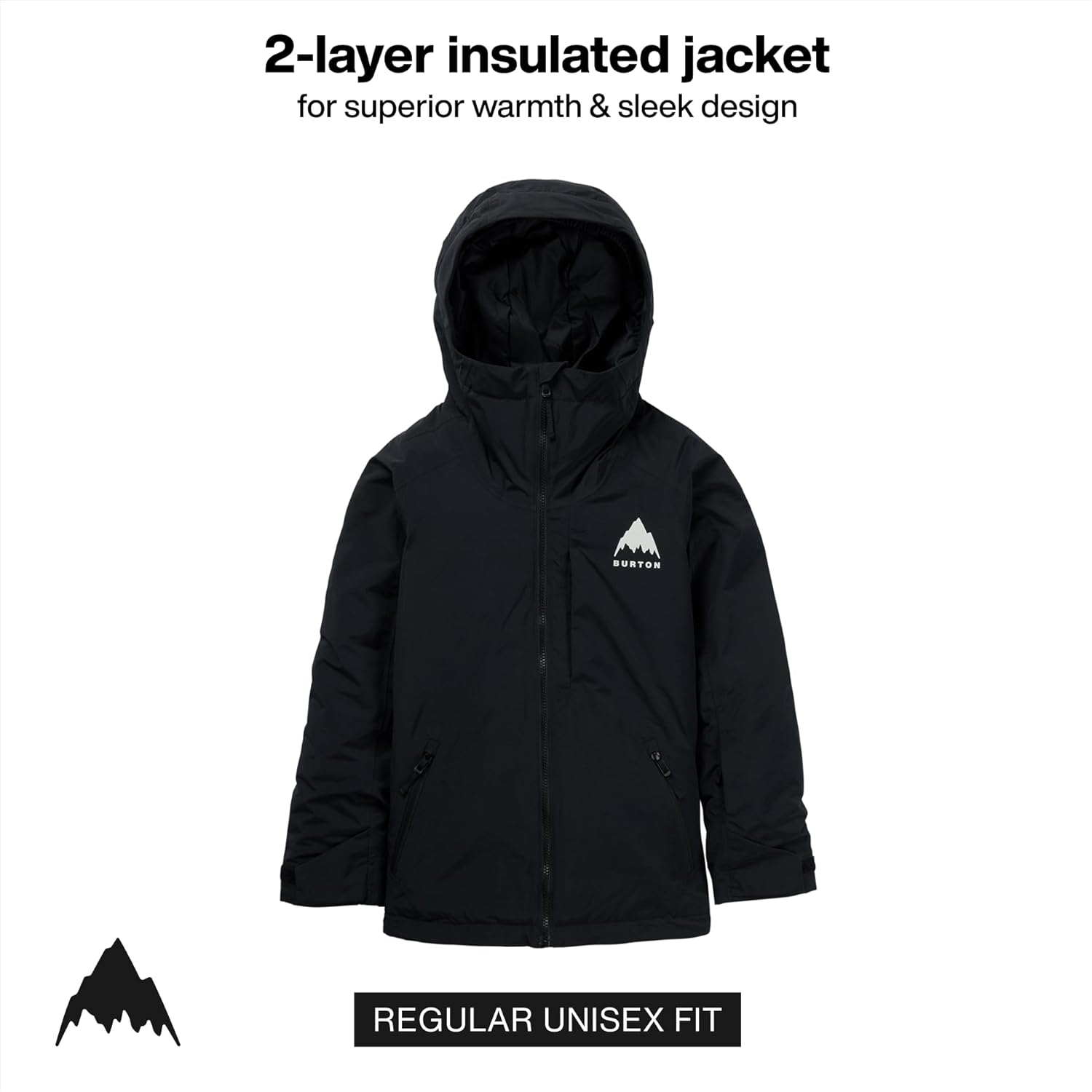 Burton Kids’ Hillslope 2-Layer Insulated Jacket – Waterproof Winter Coat for Boys & Girls with Room to Grow System - Image 3