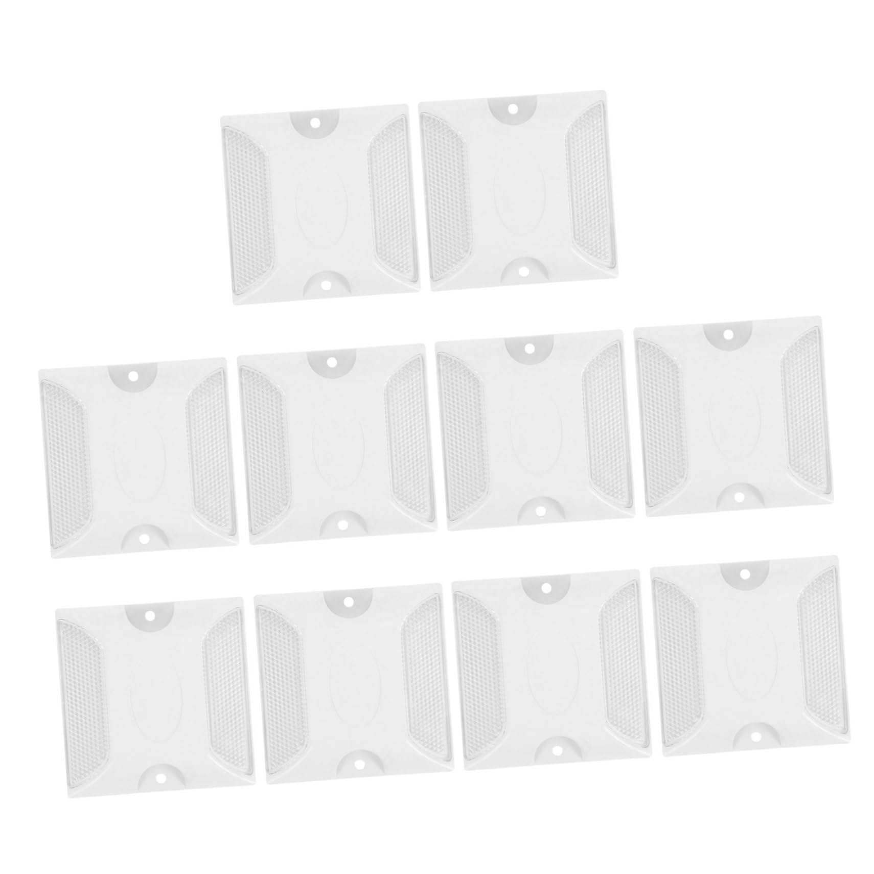 Healifty 3 series Marcadores De Carretera Tacos Reflectantes Para Carretera Reflectores Para Pavimento De Calle Marcador De Seguridad Marcadores De Entrada Reflectantes 10 piezas x 3